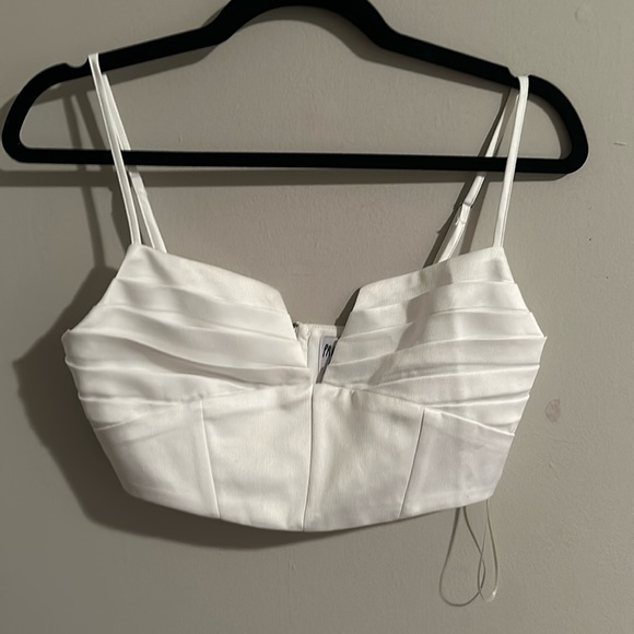 White Princess Polly Crop Top - Picture 1 of 2